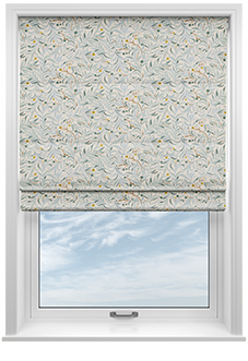 Malory, Aqua - Twist&Fit Roman Blind